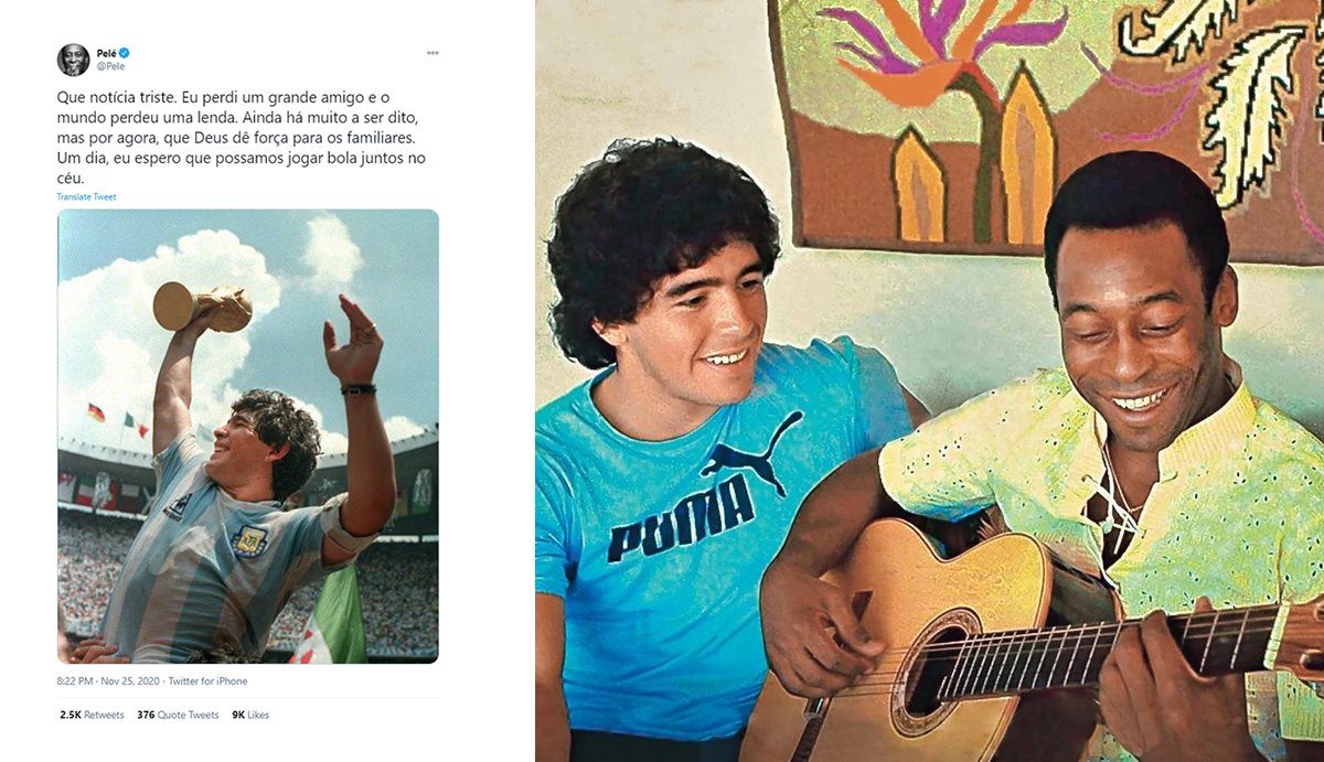 Peledən Maradona haqda təsirləndirici sözlər